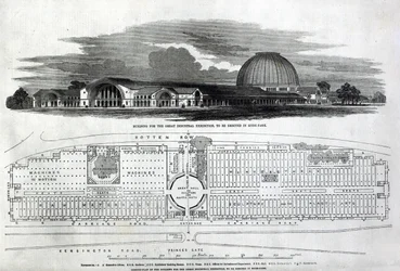 Gebäude für die Große Industrieausstellung, 1850